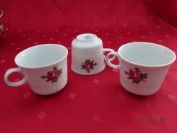 Colditz német porcelán kávéscsésze rózsa mintával, magassága 5,3 cm. Vanneki!