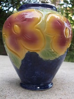 Ragyogó szinek- öblös kerámia váza magyar termék