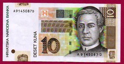 0007 --- Külföldi pénzek:  2001 Horvátország 10 kuna