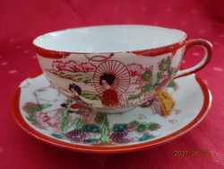 Japán porcelán teáscsésze + alátét. Vanneki!