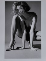 Stephan Lupino: Fiatal női modell portré (1980) ezüst-zselatin