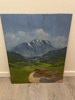 Alpesi táj : ismeretlen magyar festő