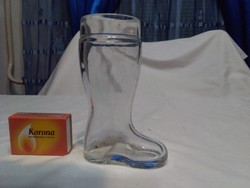 Régi üveg csizma pohár