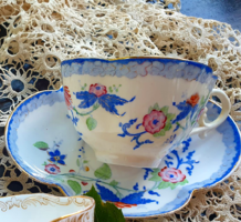 Sarreguemines Minton porcelánfajansz teás kávés csésze aljjal