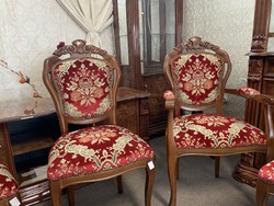 Új 6 db Gyönyörű Neobarokk székek!