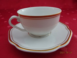 H & C csehszlovák porcelán antik kávéscsésze + alátét, arany szegélyes. Vanneki!