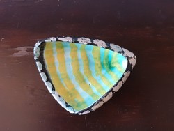 Ritka Luria Vilma kagyló alakú iparművész kerámia hamutál ékszertartó tálka retro
