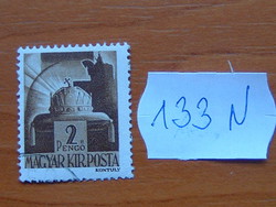 MAGYAR KIR.POSTA 2 PENGŐ 1943 -1944 Szent István koronája 133N