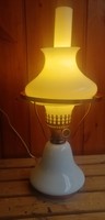 ﻿Vintage orosz réz asztali lámpa tej üveg búrával!  Alkudható!!