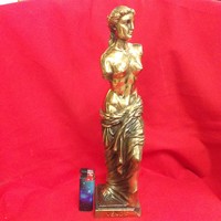 Metal Bronze-plated hollow Venus,Venus Statue.34 cm.