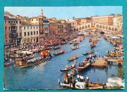 Olaszország,Velence,Canal Grande,használt képeslap,1974