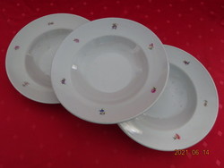 Drasche porcelán,apró virágos mélytányér, átmérője 24 cm. Vanneki!