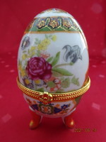 Faberge porcelán tojás, magassága 9,5 cm. Vanneki! Jókai.