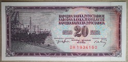 Jugoszlávia 20 dinár 1974 Unc