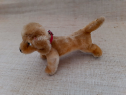 Old mohair small dachshund with heart markings in good condition