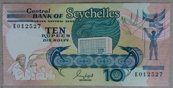 Seychelle-szigetek 10 Rupia XF 1989