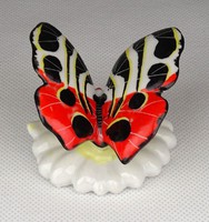 1F030 Régi kézzel festett porcelán pillangó