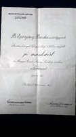 Anna főhercegnő aláírásával  Magyar Cserkészleány Szövetség 1928. OKLEVÉL