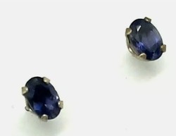 Iolit drágaköves  sterling ezüst füli 925  - új