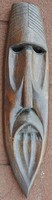 ART DECO jellegű 45 cm hosszú maszk _ fafaragás fali maszk