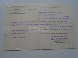 G2021.7 BÁCSALMÁS   Bajai Takarékpénztár  Szombatfalvi Dr. Gálffy Ferenc Szeged 1935
