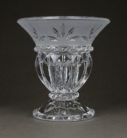 1F101 Gyönyörű csiszolt üveg gyertyatartó 11 cm