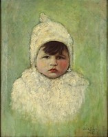 1F111 Zala Zuber : Kislány gyermek portré 1935