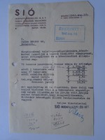 G2021.35 SIÓ Irodafelszerelési Kft Budapest 1942  üzleti levél  aláírás Klein