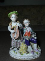 Wilhelmsfeld barokk porcelán gyerekpár