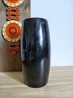 Retro,kerámia fekete váza