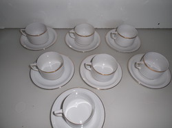 Coffee set - 1908-1939 - rarity - 14 pieces - thomas bavaria (cup 1.5 Dl, saucer 15 cm)