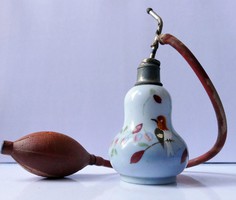 Régi kézzel festett parfümös üveg 1920-as évek