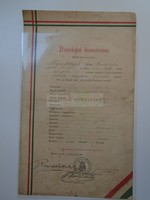 G2021.153 Népiskolai bizonyítvány -Emlékül jeles tanulóinknak -Nagy Margit - Győrött  1896 - GYŐR