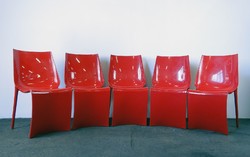 0E678 Retro formatervezett olasz design szék 5 db