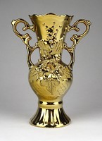 1F180 Vastagon aranyozott porcelán váza 18 cm