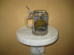 Beer mug on it 1492, discovery of America pewter set 0.5 l