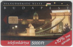 Magyar telefonkártya 0810   1999 Budapest, Dunapart ODS 4   50.000  darab