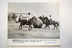 MTI Bereth Ferenc fotó Apajpuszta lovasfutball 25 x 20,5 cm