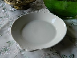 Antik Limoges Aluminite Frugiza Francia sütő edény, vastag porcelán tál