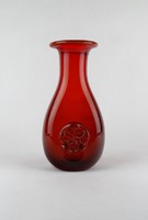 1F288 Anyagában színezett fújt üveg váza 26 cm