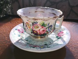 ANTIK BIEDERMEIER TEÁS CSÉSZE+ALJ