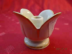 Bavaria német porcelán gyertyatartó, négy szirom formájú, magassága 3,7 cm. Vanneki!