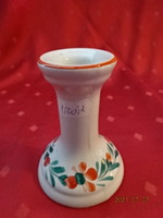 Magyar porcelán gyertyatartó, kézzel festett magassága 10 cm. Vanneki!