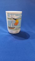 Balatonos hajókázós  vitorlás bögre pohár