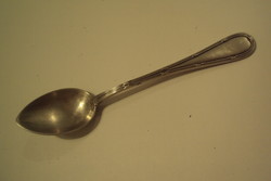 Silver antique mocha spoon with ornate handle and marking. Also a christening gift!