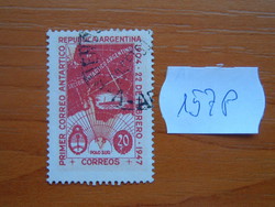 ARGENTÍNA 20 C 1947 Az argentin antarktikus  43. évfordulója 157P