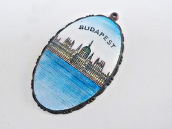 Régi zománc Budapest emlékmedál
