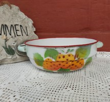 Budafok 20 cm strawberry strawberry enamel enamel bowl rustic peasant decoration