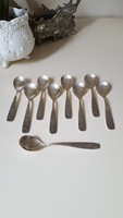 8 Pcs. Silver-plated Russian ice cream and dessert spoons