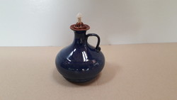 Glazed ceramic oil lamp